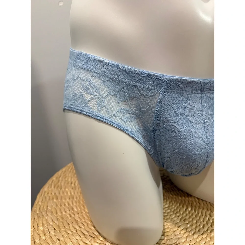 Cosabella Never Say Never Comfort Micro Lace Brief Aasmani Blue New size L